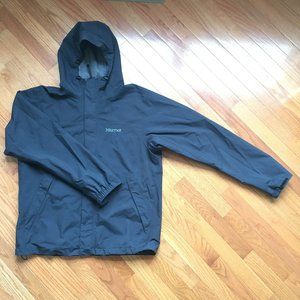 Marmot Hooded Rain Jacket Black Size Medium